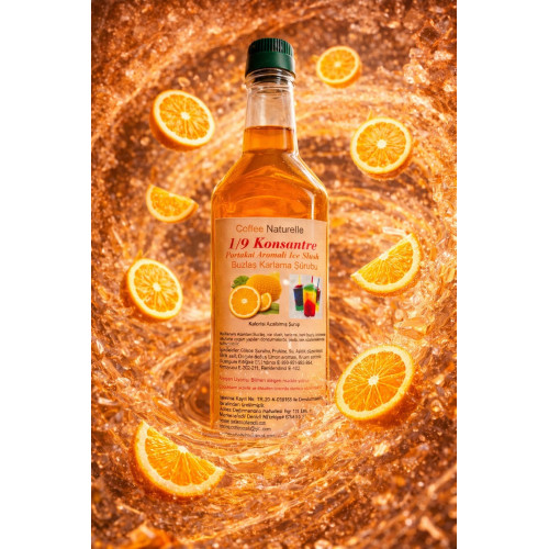 Portakal Aromalı Buzlaş Şurubu 1 Litre – 1’e 5 Konsantre ürün görseli