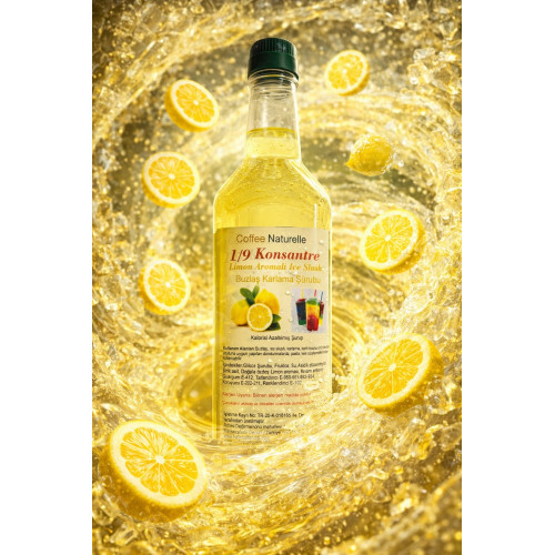 Limon Aromalı Buzlaş Şurubu 1 Litre – 1’e 5 Konsantre ürün görseli