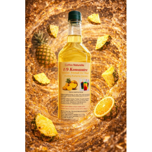 Ananas Aromalı Buzlaş Şurubu 1 Litre – 1’e 5 Konsantre ürün görseli